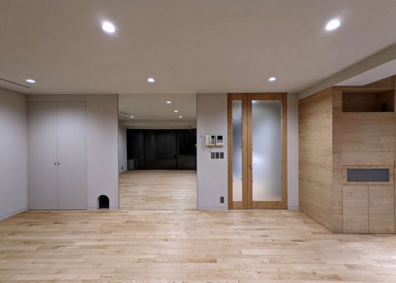 マンションリノベも無垢フローリング